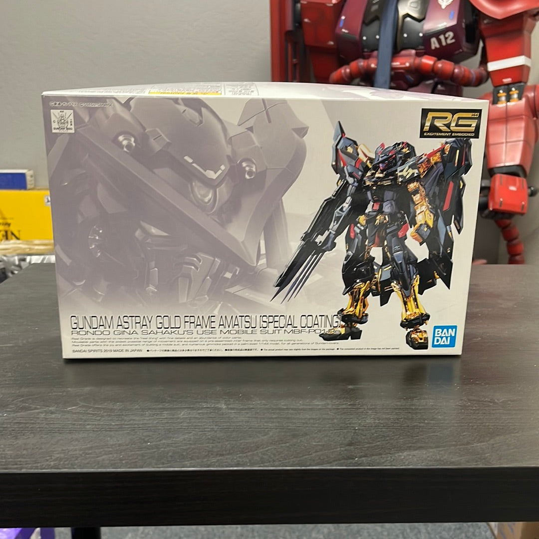RG MBF-P01-RE2 GUNDAM ASTRAY GOLD FRAME AMATSU MINA (GOLD COATING)